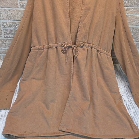 Beyond Yoga Jacket Hooded Cardigan On The Go Toffee Sz L - Picture 3 of 7